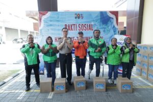 Hari Jadi ke-75 Humas Polri: Polda Jatim Gelar Baksos, Rangkul Ojol Jaga Kamtibmas dan Ruang Digital