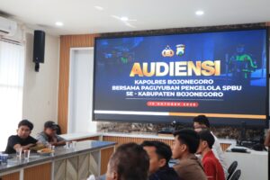 Polres Bojonegoro Gelar Audiensi dengan SPBU, Perkuat Pengawasan Distribusi BBM